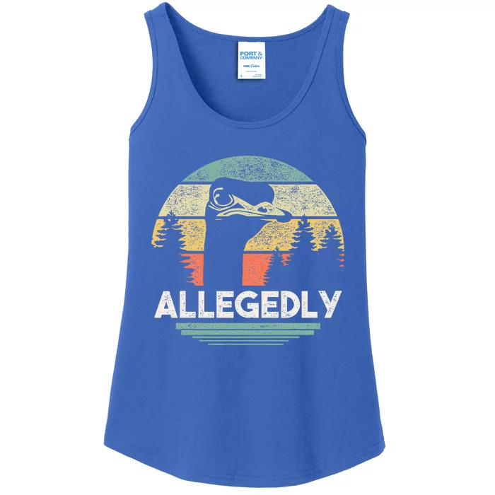 Allegedly Ostrich Bird Lover Ladies Essential Tank