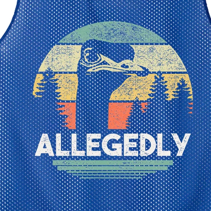 Allegedly Ostrich Bird Lover Mesh Reversible Basketball Jersey Tank