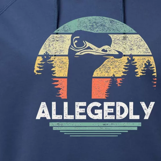 Allegedly Ostrich Bird Lover Performance Fleece Hoodie