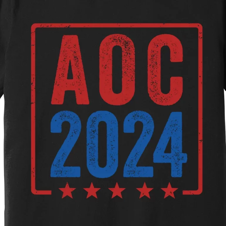 Alexandria Ocasio Cortez For President AOC 2024 Election Premium T-Shirt