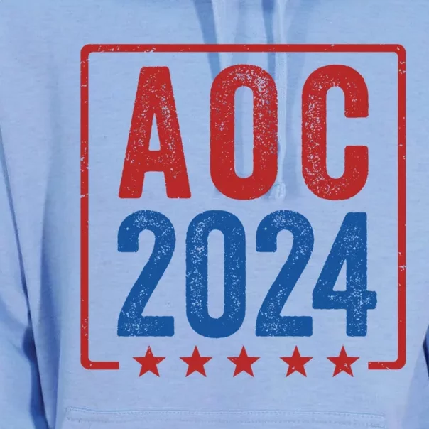 Alexandria Ocasio Cortez For President AOC 2024 Election Unisex Surf Hoodie