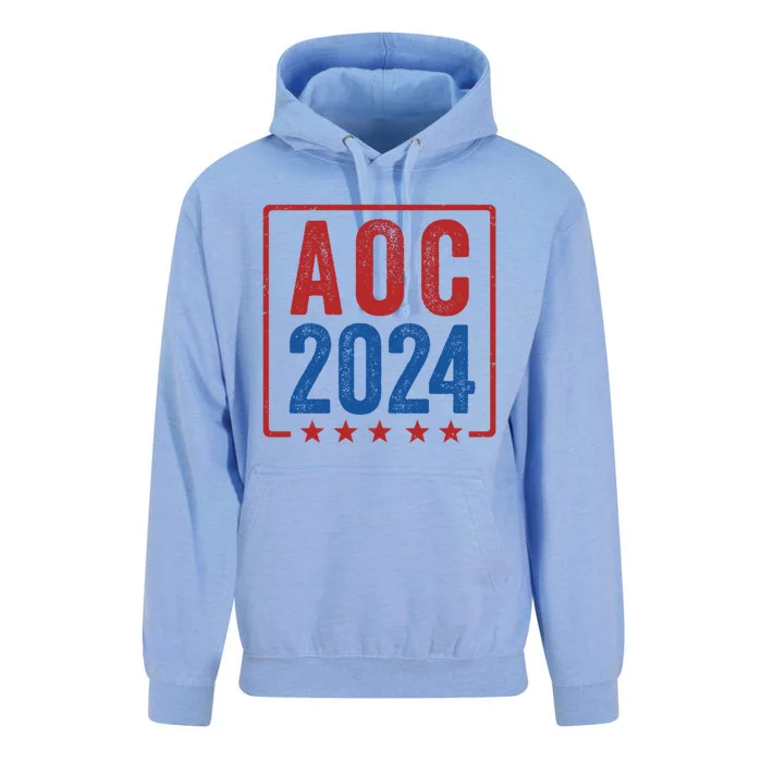 Alexandria Ocasio Cortez For President AOC 2024 Election Unisex Surf Hoodie