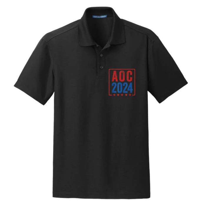 Alexandria Ocasio Cortez For President AOC 2024 Election Dry Zone Grid Performance Polo