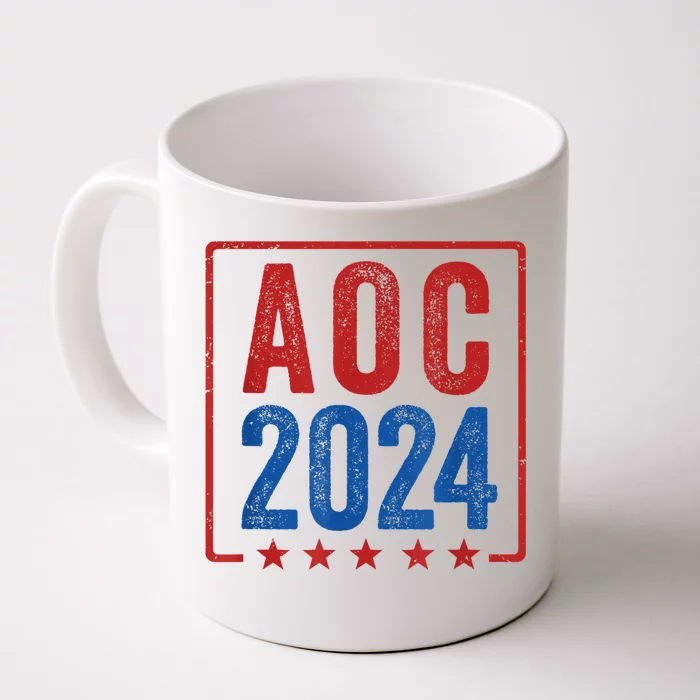 Alexandria Ocasio Cortez For President AOC 2024 Election Front & Back Coffee Mug