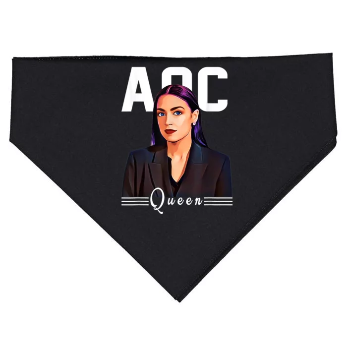 Alexandria Ocasio Cortez AOC Feminist Political USA-Made Doggie Bandana