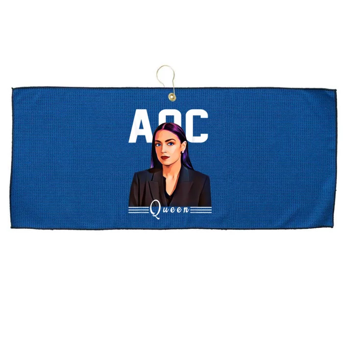 Alexandria Ocasio Cortez AOC Feminist Political Large Microfiber Waffle Golf Towel