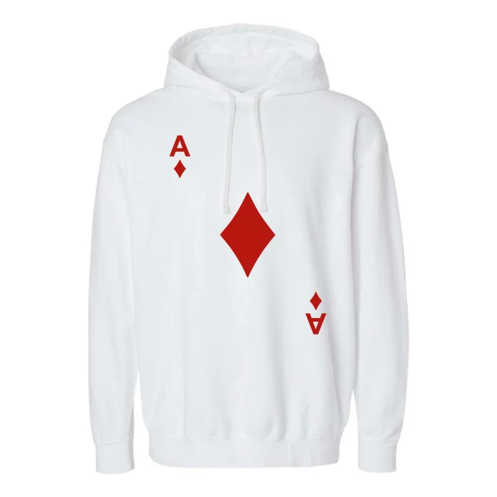 Ace Of Diamond Shirt Blackjack Cards Poker 21 A Shirt Garment-Dyed Fleece Hoodie