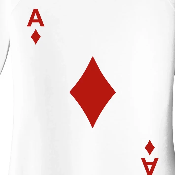 Ace Of Diamond Shirt Blackjack Cards Poker 21 A Shirt Women's Perfect Tri Tunic Long Sleeve Shirt