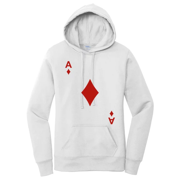 Ace Of Diamond Shirt Blackjack Cards Poker 21 A Shirt Women's Pullover Hoodie