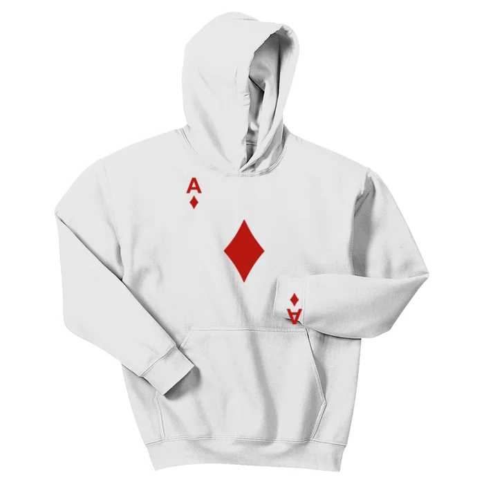 Ace Of Diamond Shirt Blackjack Cards Poker 21 A Shirt Kids Hoodie