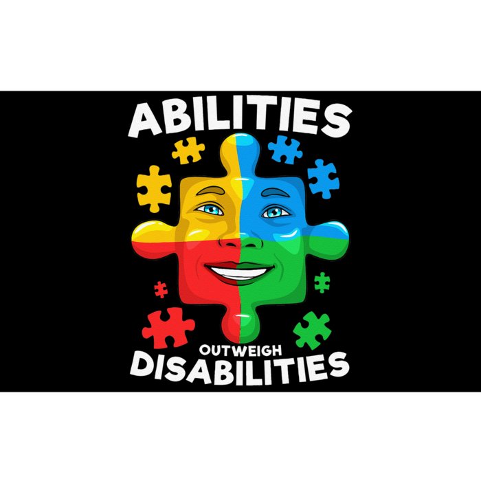 Abilities Outweigh Disabilities Autism Awareness Inspiring Bumper Sticker