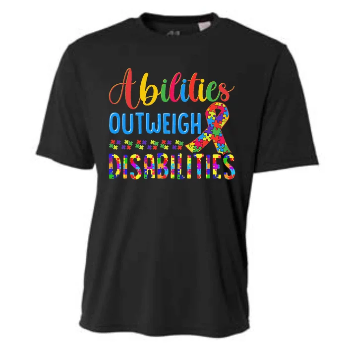 Abilities Outweigh Disabilities, Disability Awareness Cooling Performance Crew T-Shirt