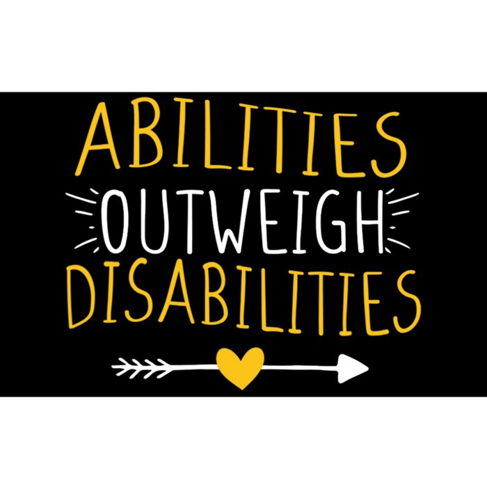 Abilities Outweigh Disabilities Autism Awareness Bumper Sticker