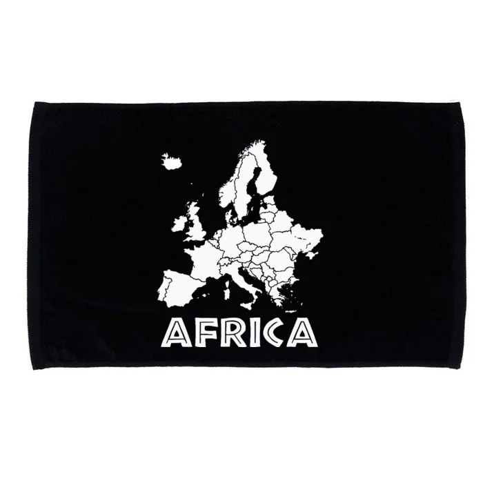 Africa Or Europe Ironic Sarcastic Weird Funny Meme Humor Microfiber Hand Towel