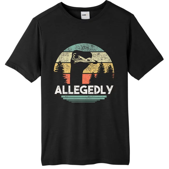 Allegedly Ostrich Funny Bird Lover ChromaSoft Performance T-Shirt