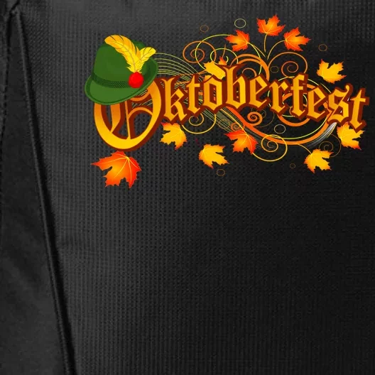 Autumn Oktoberfest Fall Leaves City Backpack