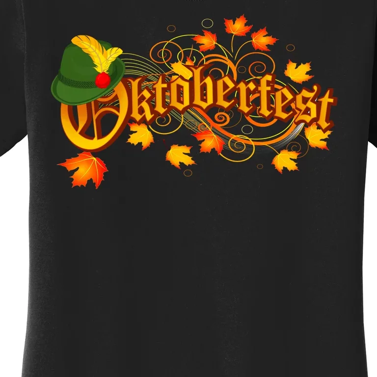 Autumn Oktoberfest Fall Leaves Women's T-Shirt