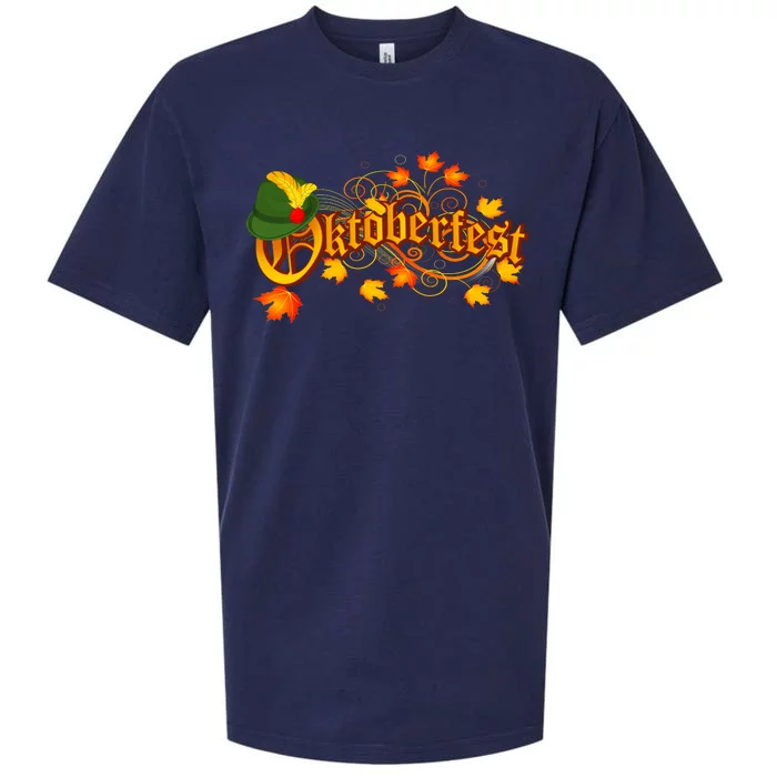 Autumn Oktoberfest Fall Leaves Sueded Cloud Jersey T-Shirt