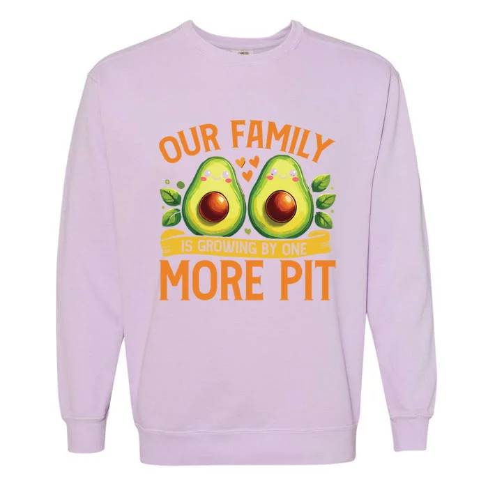 Announcet Our Family Is Growing By One More Pit Gift Garment-Dyed Sweatshirt