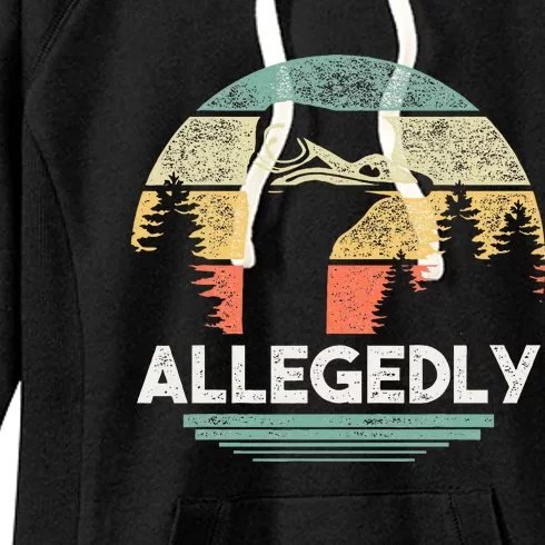 Allegedly Ostrich Funny Bird Lover Women's Fleece Hoodie