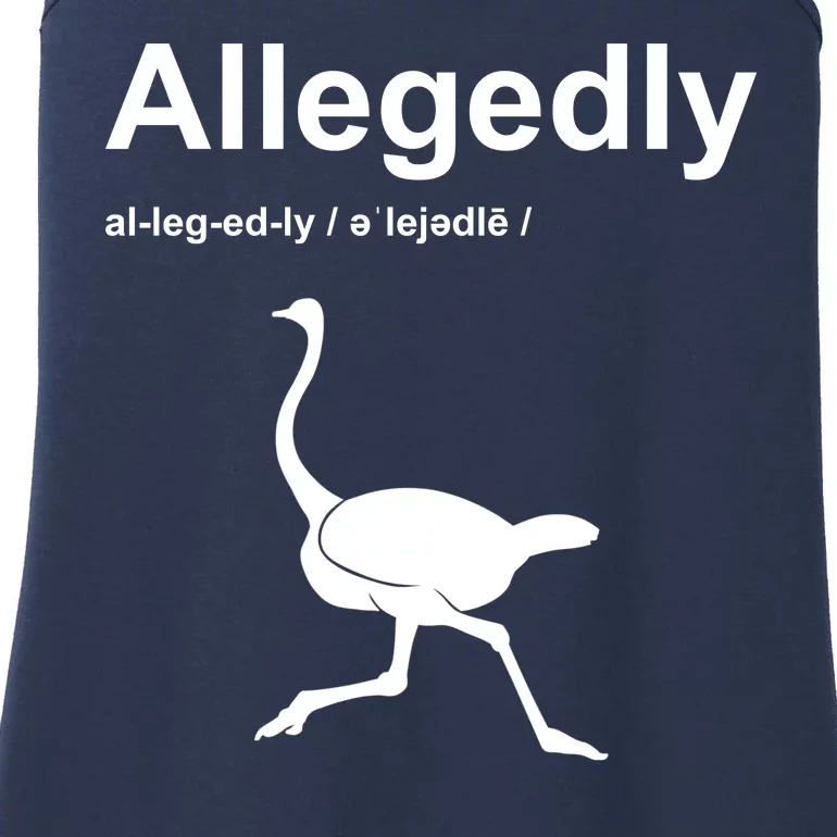 Allegedly Ostrich Funny Ladies Essential Tank