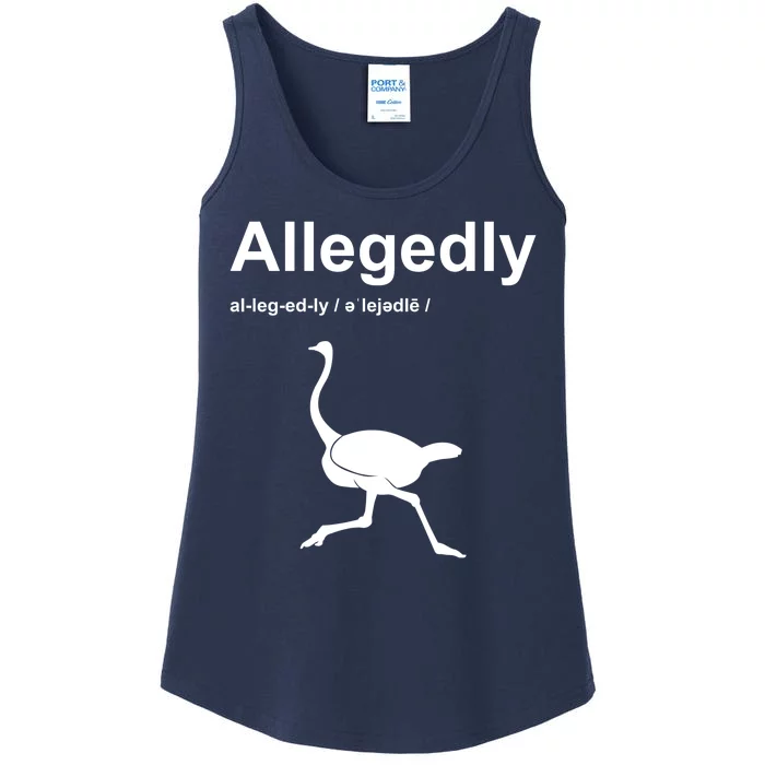 Allegedly Ostrich Funny Ladies Essential Tank