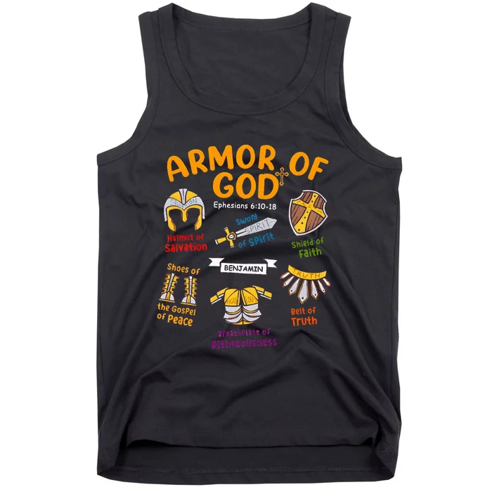 Armor Of God Christian Jesus Shield Ephesians Tank Top