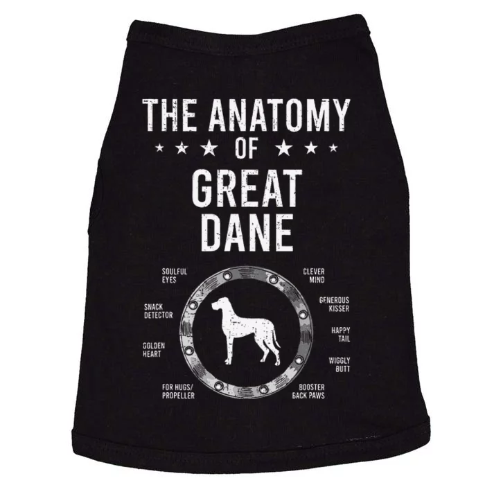 Anatomy of Great Dane Dog Lover Doggie Tank