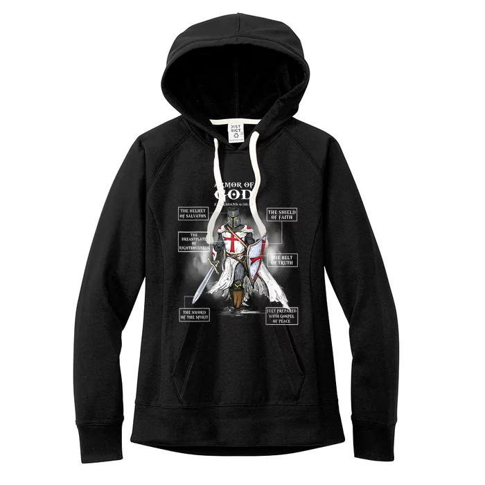 Armor Of God Bible Verse Great Gift For Religious Christian Women's Fleece Hoodie