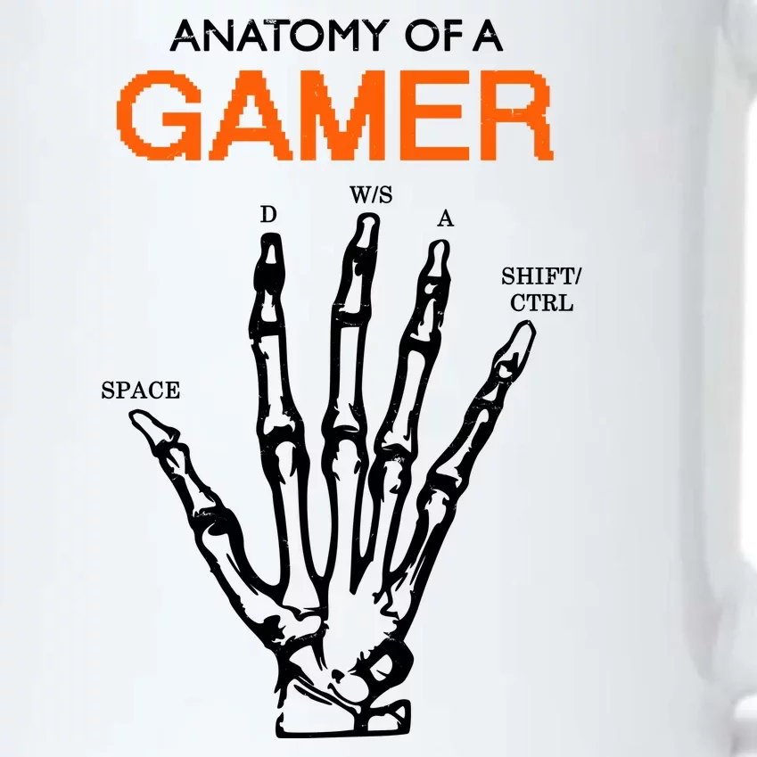 Anatomy Of Gamer Funny Gaming Black Color Changing Mug