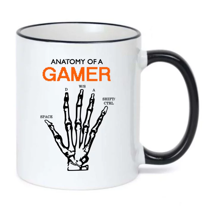 Anatomy Of Gamer Funny Gaming Black Color Changing Mug