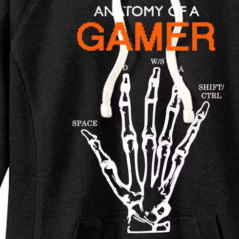 Anatomy Of Gamer Funny Gaming Women's Fleece Hoodie