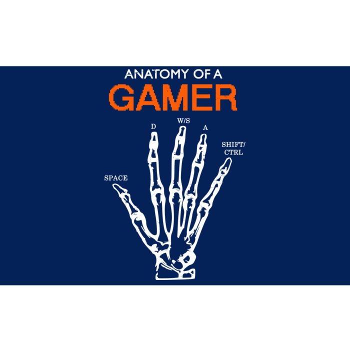 Anatomy Of Gamer Funny Gaming Bumper Sticker