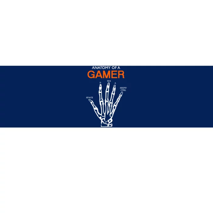 Anatomy Of Gamer Funny Gaming Bumper Sticker