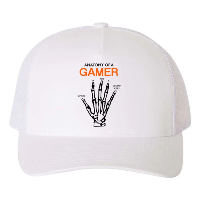 Anatomy Of Gamer Funny Gaming Yupoong Adult 5-Panel Trucker Hat