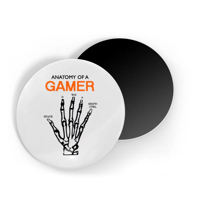 Anatomy Of Gamer Funny Gaming Magnet