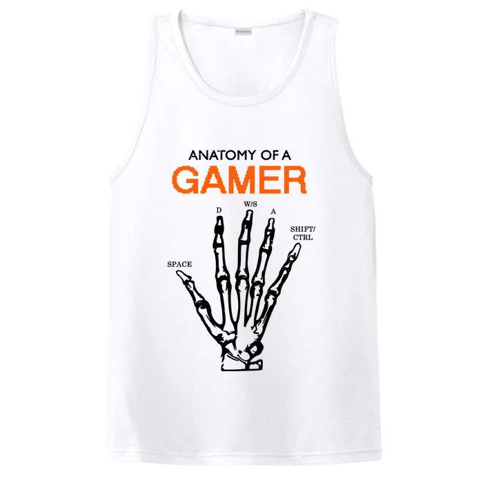 Anatomy Of Gamer Funny Gaming Performance Tank