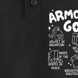 Armor Of God put on the armor of God Christian bible verses Dry Zone Grid Performance Polo