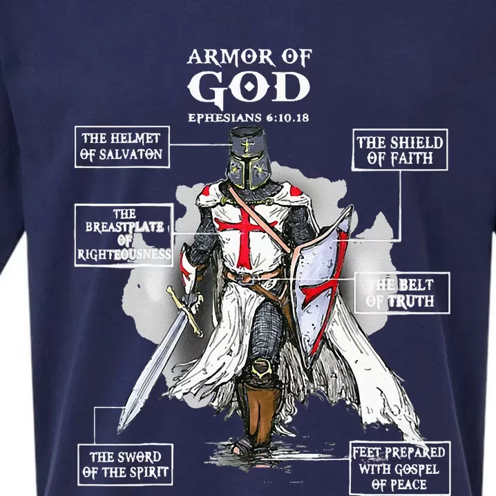 Armor Of God Bible Verse Cool Ephesians 611 Christian Bible Sueded Cloud Jersey T-Shirt