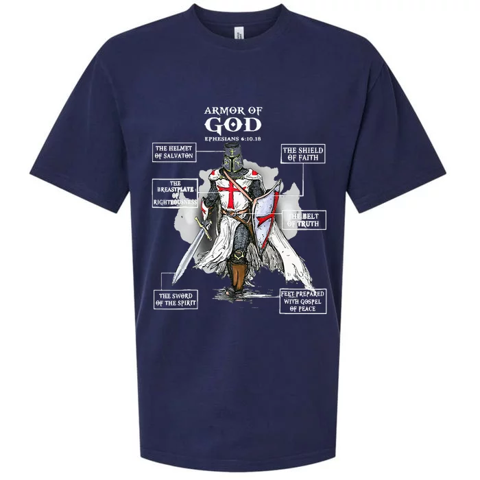 Armor Of God Bible Verse Cool Ephesians 611 Christian Bible Sueded Cloud Jersey T-Shirt