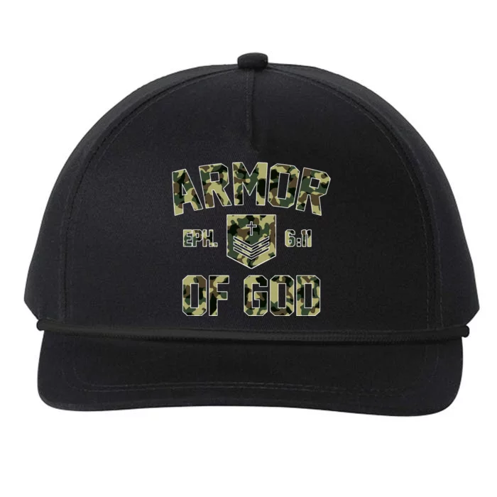 Armor Of God Military Camo Camouflage Snapback Five-Panel Rope Hat