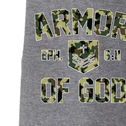 Armor Of God Military Camo Camouflage Doggie 3-End Fleece Hoodie