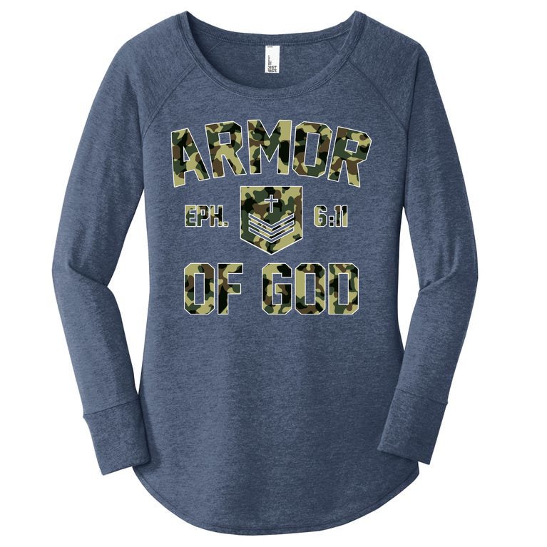 Armor Of God Military Camo Camouflage Women’s Perfect Tri Tunic Long Sleeve Shirt