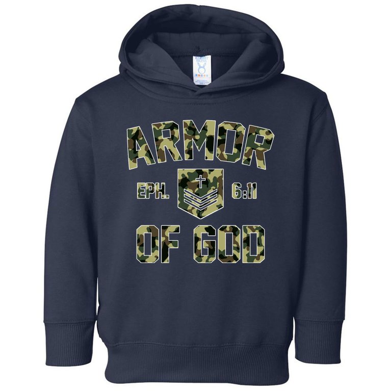 Armor Of God Military Camo Camouflage Toddler Hoodie