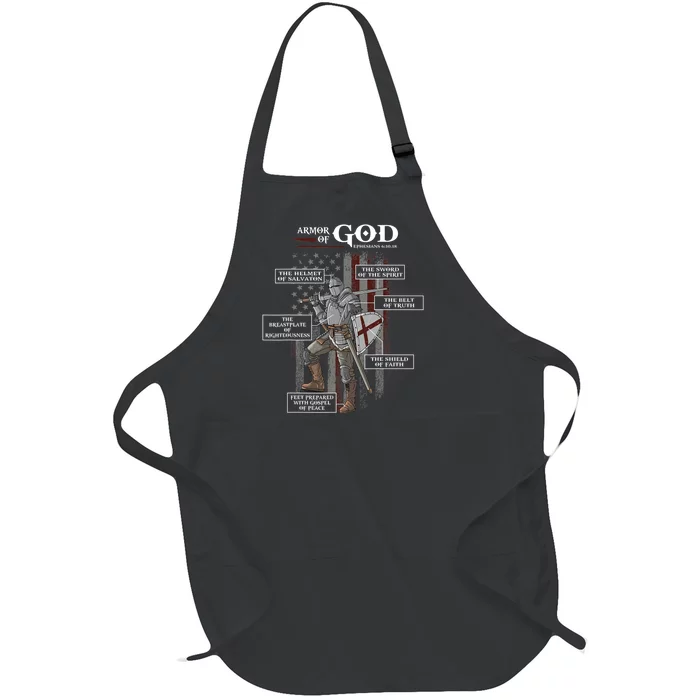 Armor Of God Ephesians 6 10 18 Bible Verse Full-Length Apron With Pocket