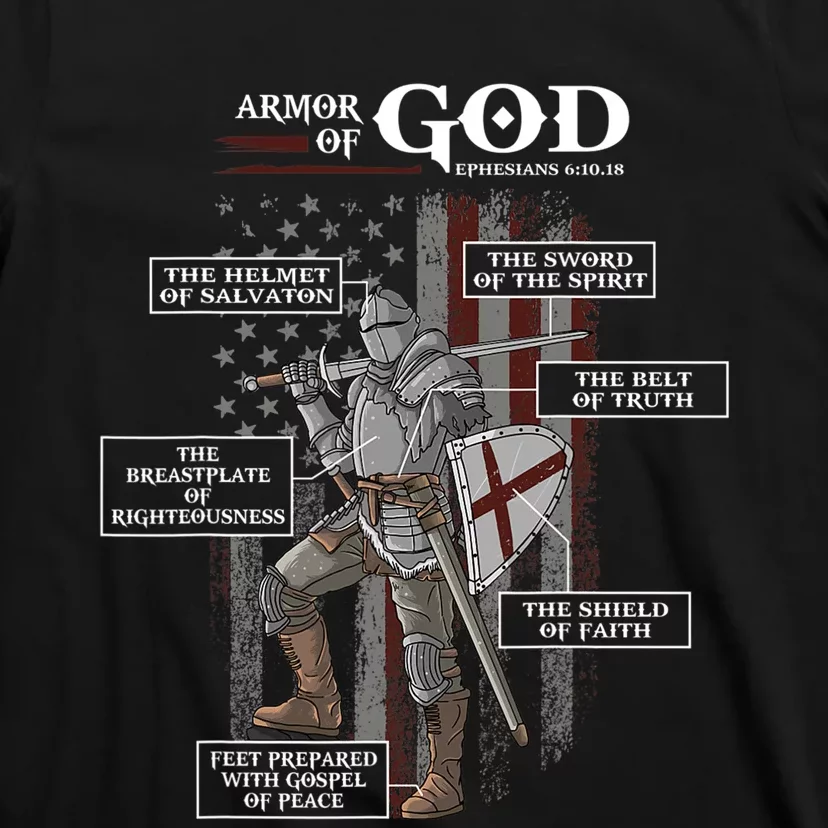 Armor Of God Ephesians 6 10 18 Bible Verse T-Shirt