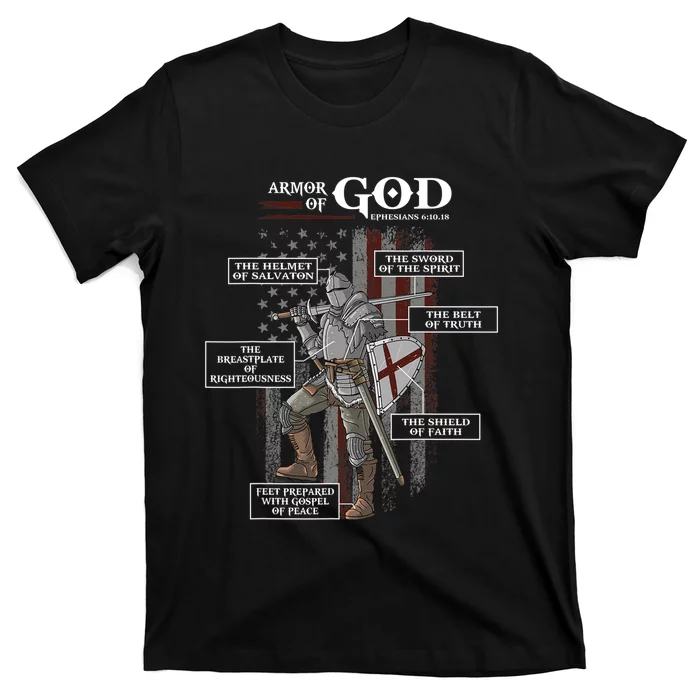 Armor Of God Ephesians 6 10 18 Bible Verse T-Shirt