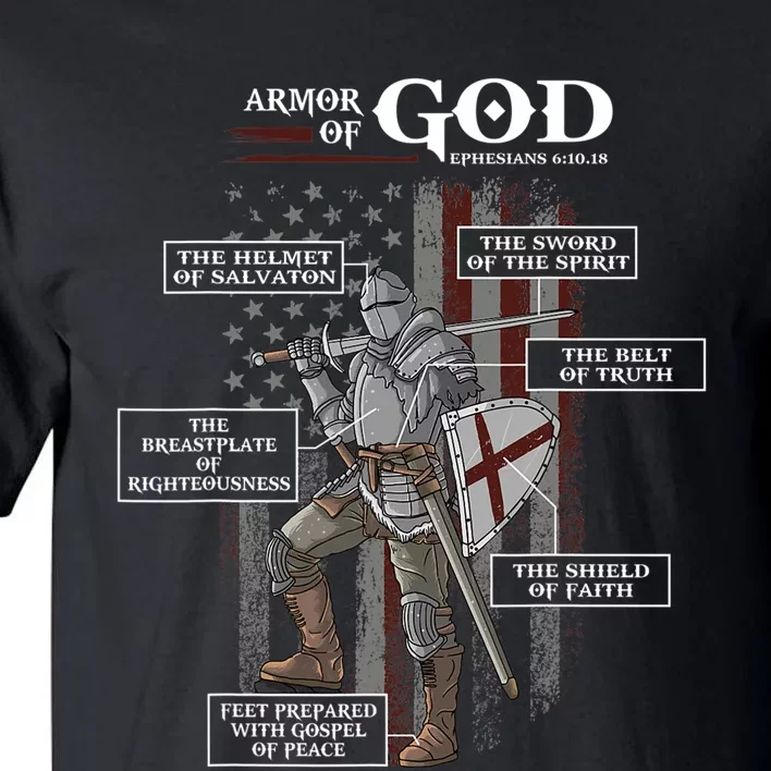 Armor Of God Ephesians 6 10 18 Bible Verse Tall T-Shirt