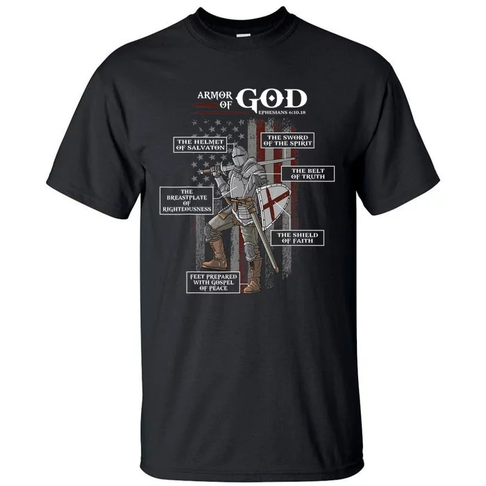 Armor Of God Ephesians 6 10 18 Bible Verse Tall T-Shirt