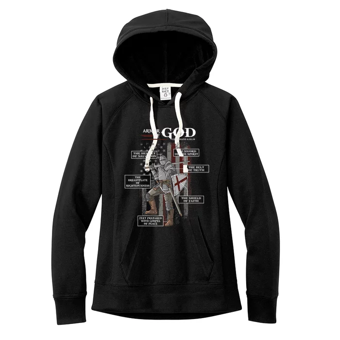 Armor Of God Ephesians 6 10 18 Bible Verse Women's Fleece Hoodie